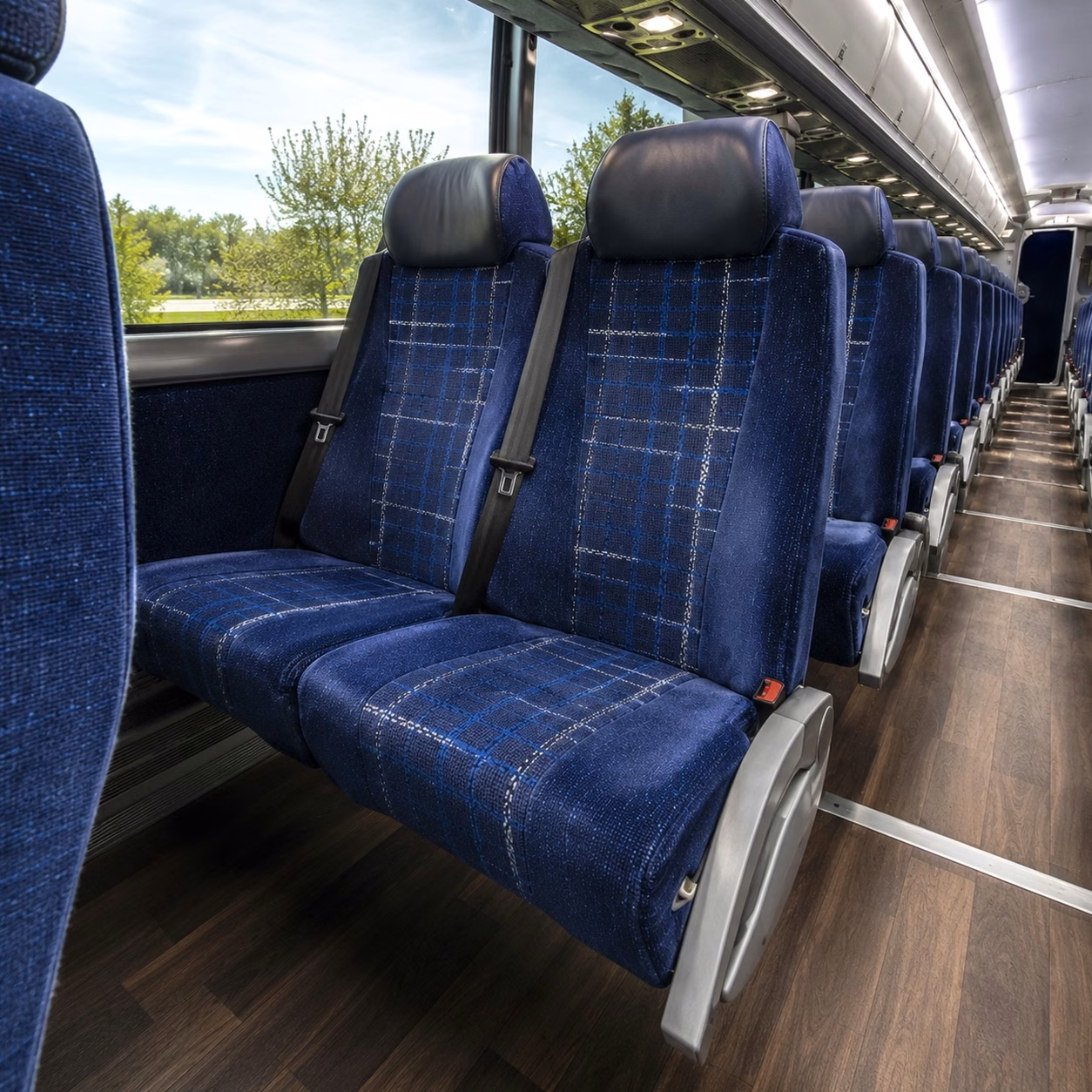 oakland charter bus interior gallery