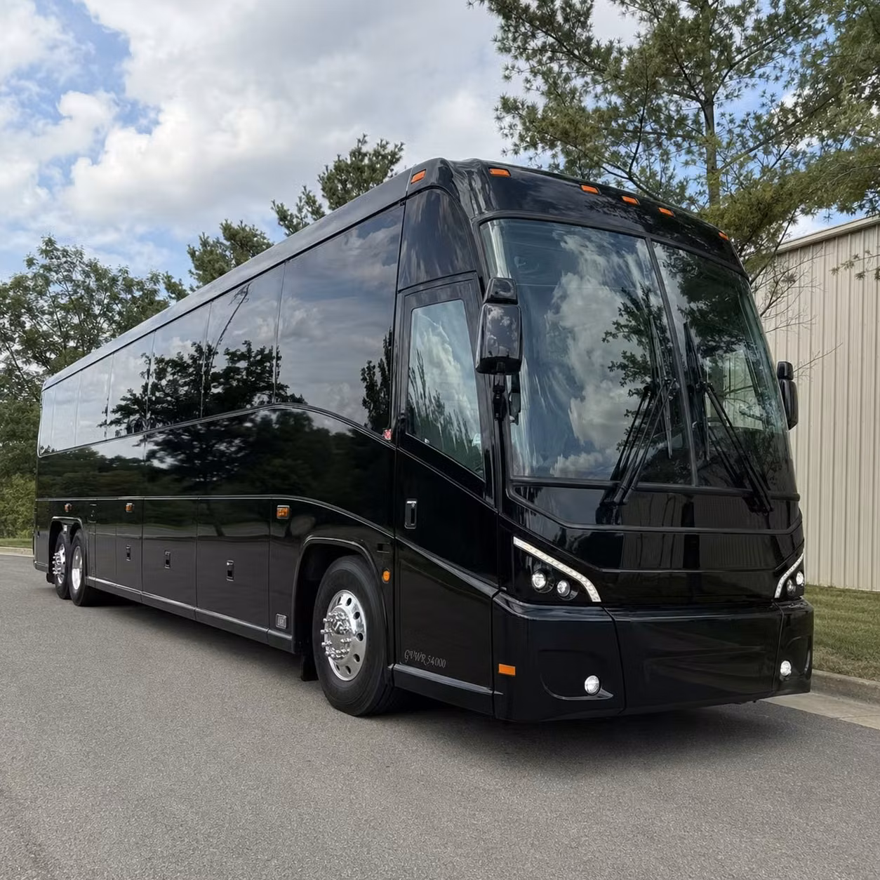 oakland charter bus rental exterior